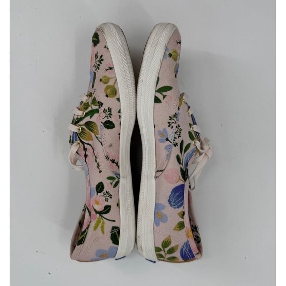 Keds Womens Canvas Rifle Paper Co Sneakers Floral Print US 7 EU 37.5 Pink/Multic - Picture 3 of 8